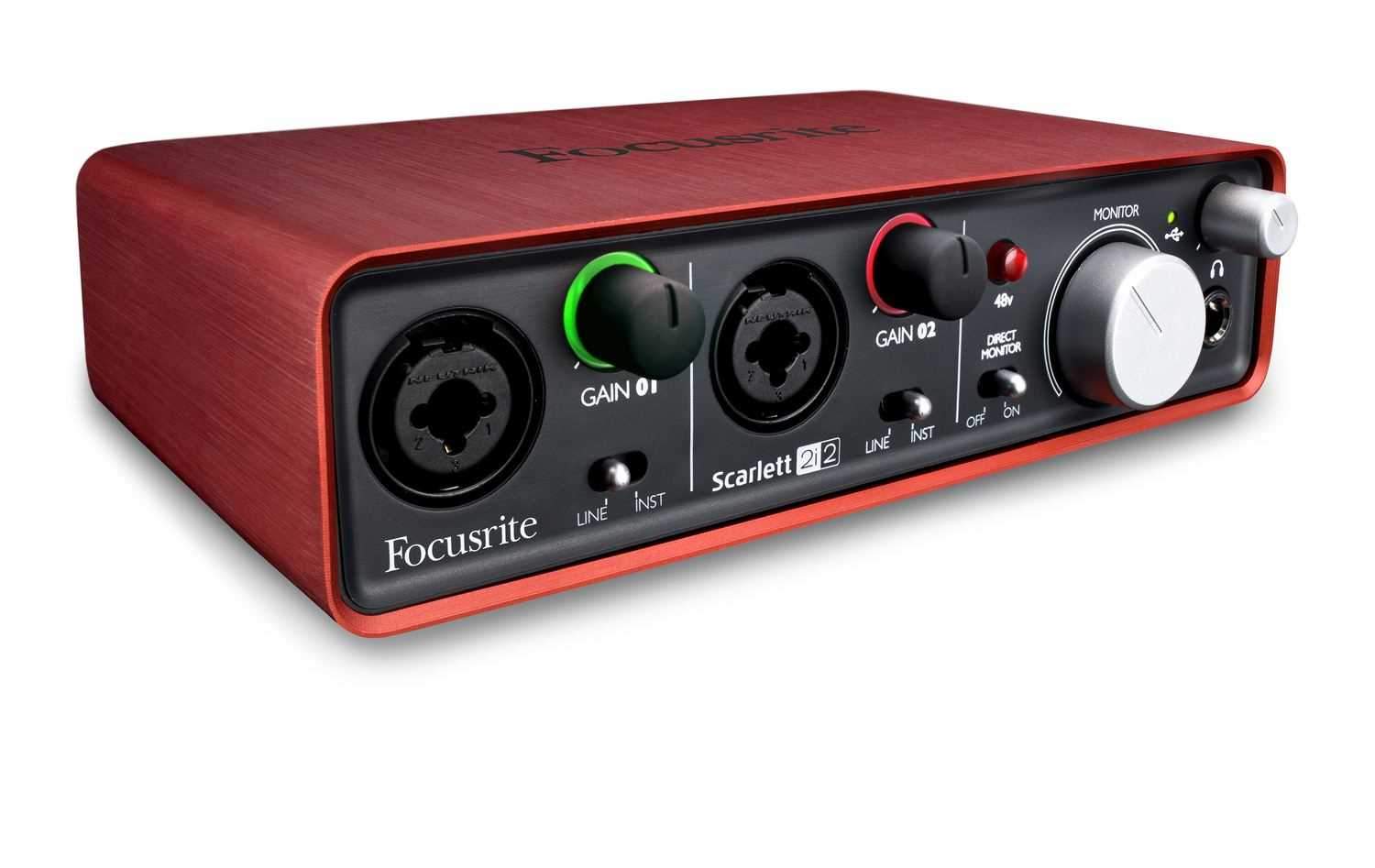 Focusrite Scarlett 2I2 USB 2.0 2x2 Audio Interface