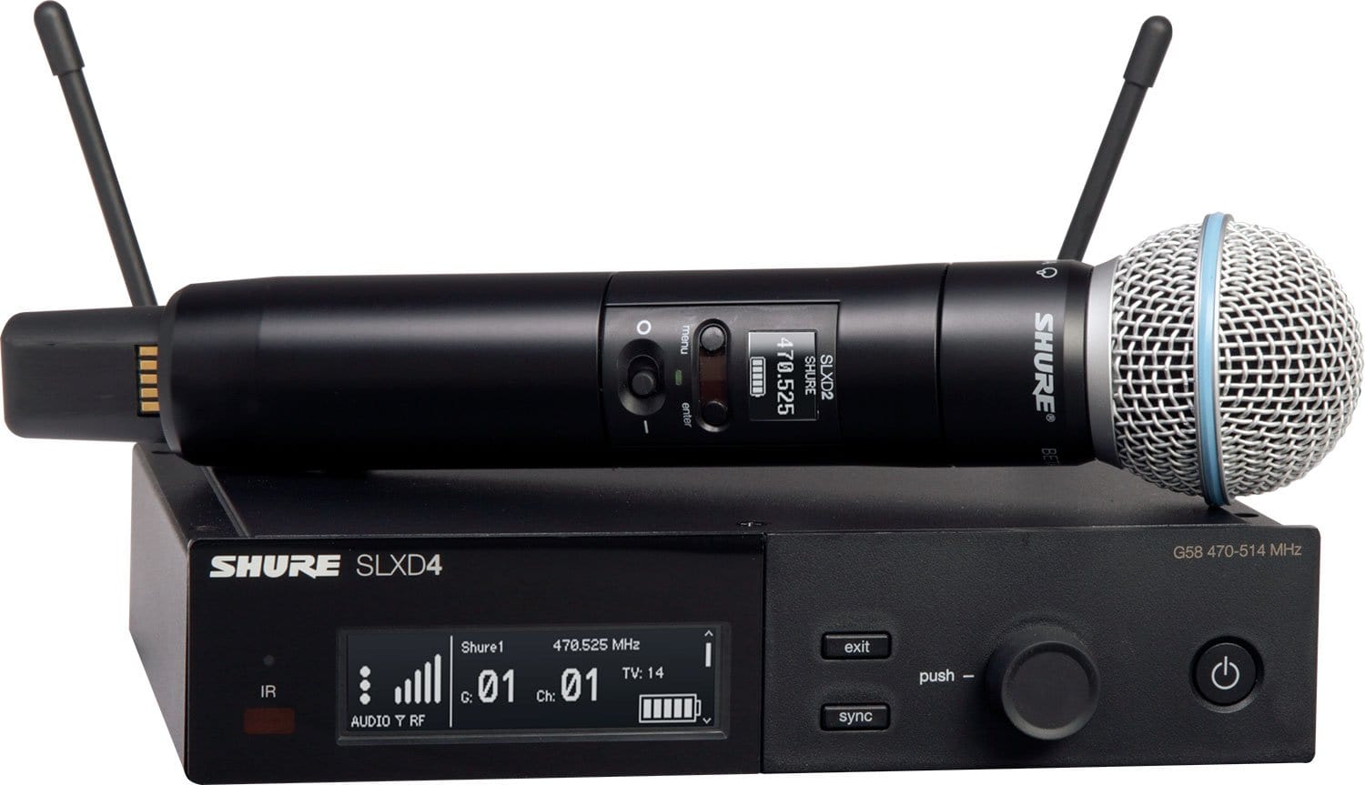 Shure SLXD24/B58 J52 Wireless Vocal System with BETA 58 Microphone