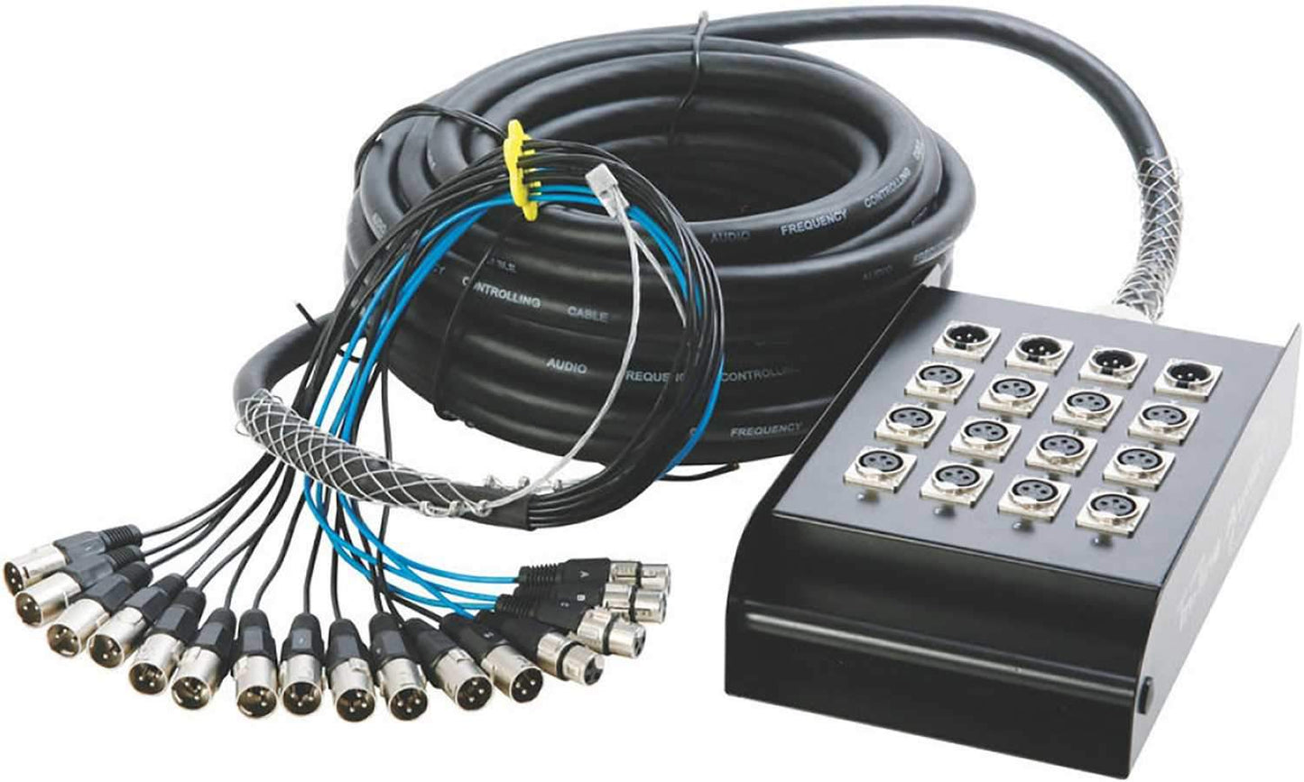 On Stage 100-Foot Snake 12 x 4 XLR with Carry Bag - PSSL ProSound and Stage Lighting