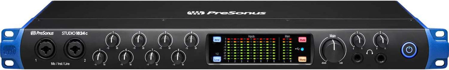 PreSonus Studio 1824C 18x18 USB-C Audio Interface - PSSL ProSound and Stage Lighting