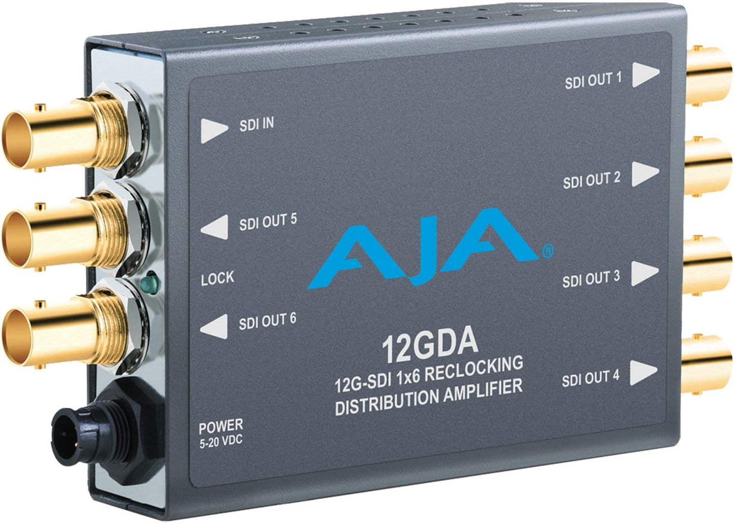 AJA 12GDA 12G/6G/3G/HD/SD-SDI Distribution Amp - Solotech