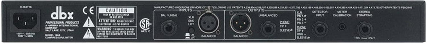 DBX 160A Mono Compressor/Limiter - PSSL ProSound and Stage Lighting