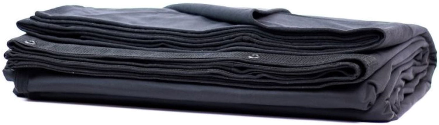 Solotech 16 oz Black Athena Velour 20 x 15 Drape - Solotech