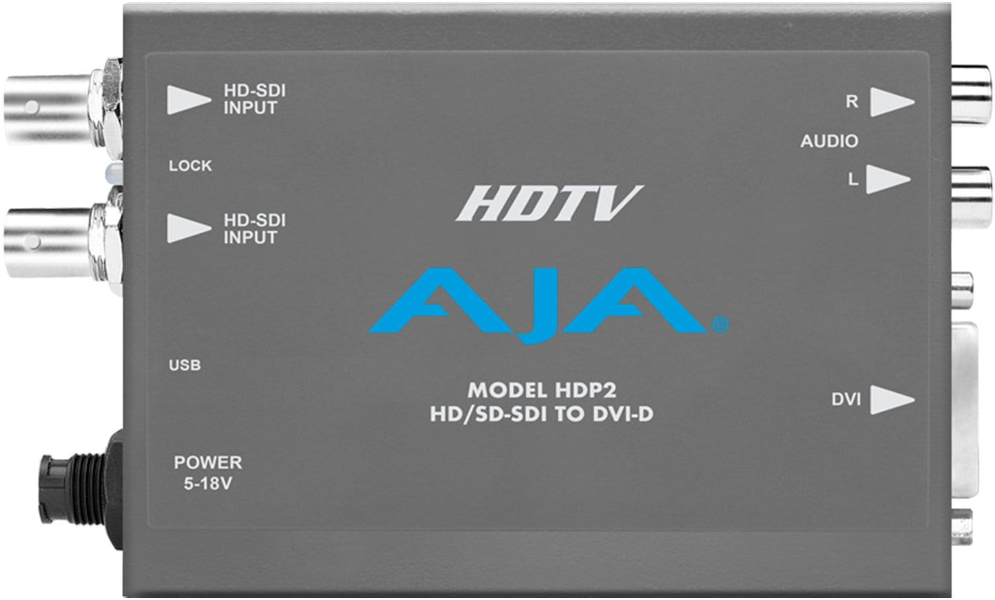 AJA HDP2 HD-SDI/SDI to DVI-D and Audio Converter - Solotech