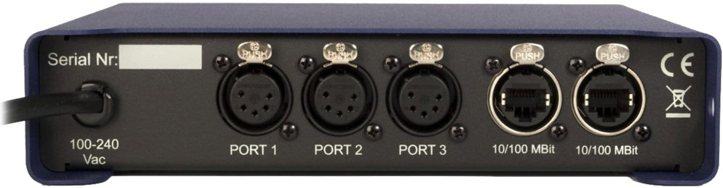 ELC Lighting DLN3TMPOE 2 POE In 3 DMX Out Node - PSSL ProSound and Stage Lighting