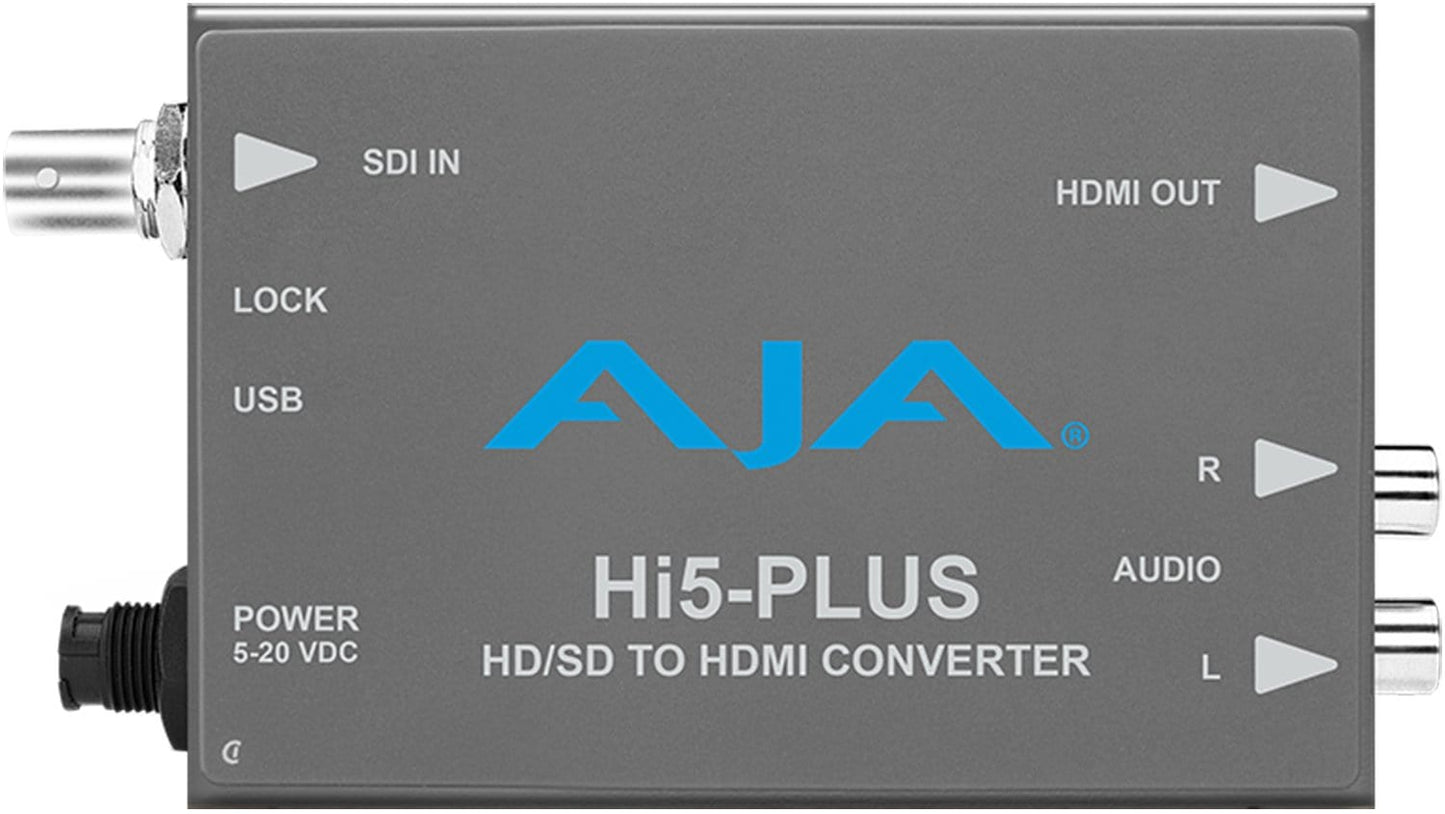 AJA HI5PLUS SD/HD Video to HDMI Converter 1-Channel - Solotech