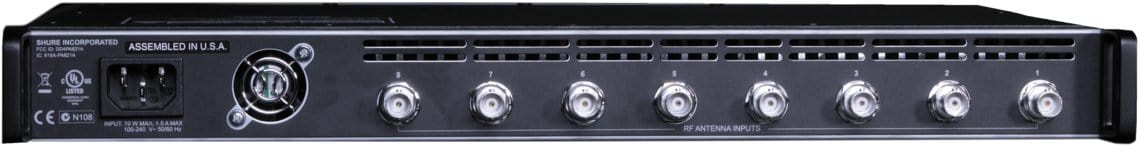 Shure PA821A Eight Port PSM Antenna Combiner - Solotech