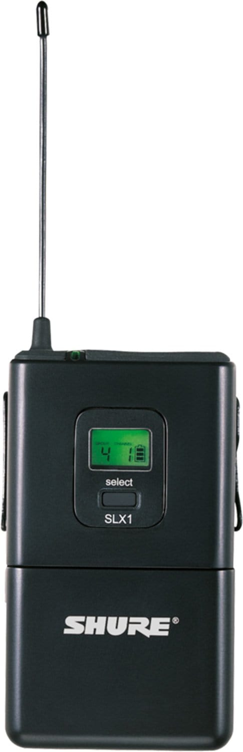 Shure SLX1 J3 Belt Pack Transmitter UHF 572-596Mhz – Solotech