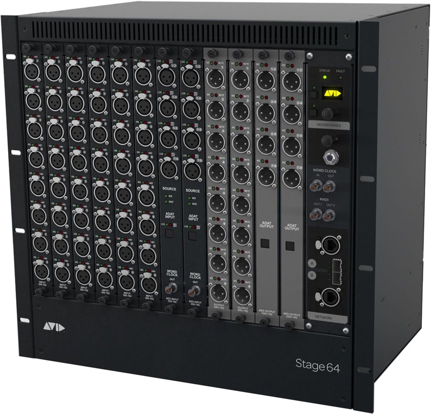 Avid STAGE 64 8-Output by 64-In Analogue Stage Box - PSSL ProSound and Stage Lighting