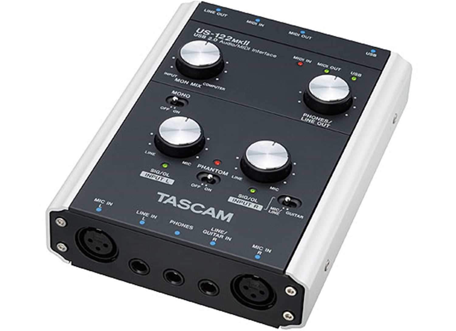 Tascam US122MKII USB 2.0 Audio/ MIDI Interface