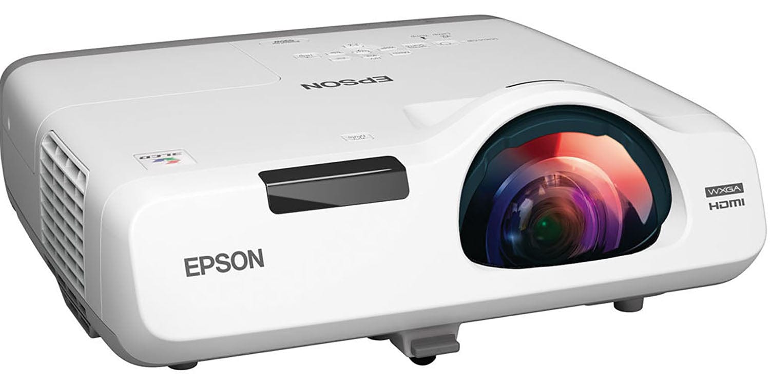 EPSON V11H671020 PowerLite 535W Short Throw Projector, WXGA, 3400