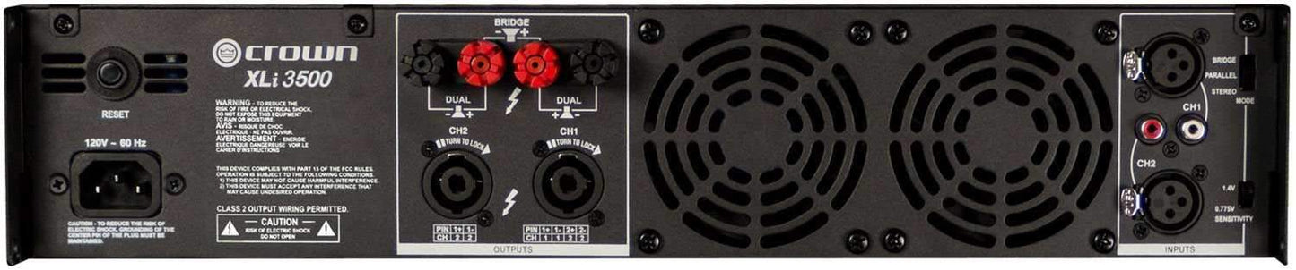 Crown XLi3500 2700-Watt Power Amplifier - PSSL ProSound and Stage Lighting