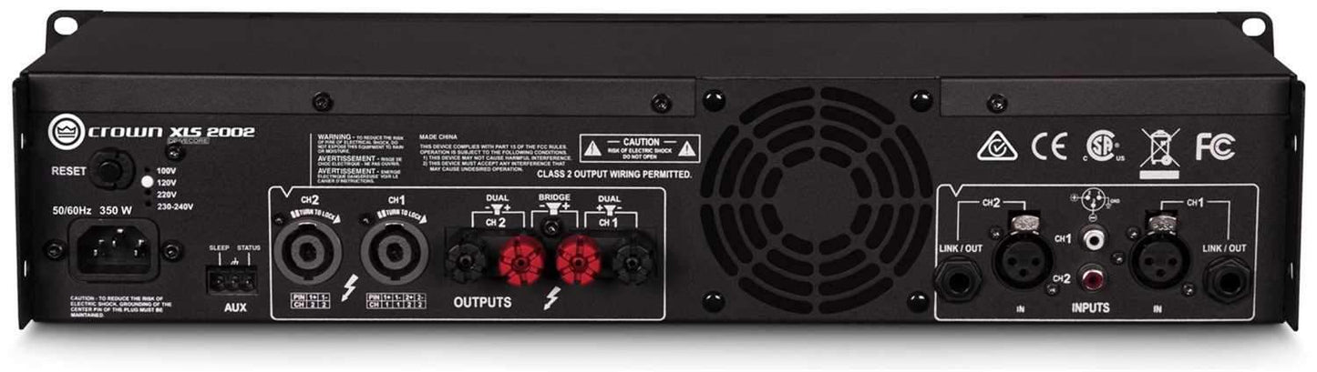 Crown XLS2002 XLS DriveCore 2 PA Power Amplifier - PSSL ProSound and Stage Lighting