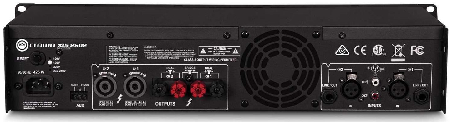 Crown XLS2502 XLS DriveCore 2 PA Power Amplifier - PSSL ProSound and Stage Lighting