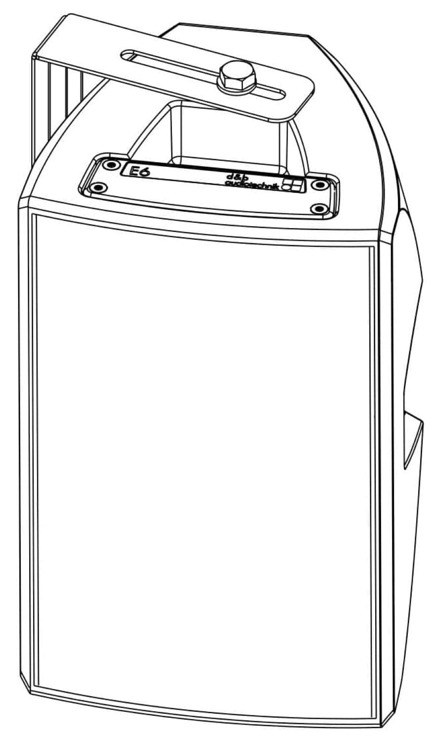 D&B Audiotechnik Z5378.000 E6 Horizontal Bracket - PSSL ProSound and Stage Lighting