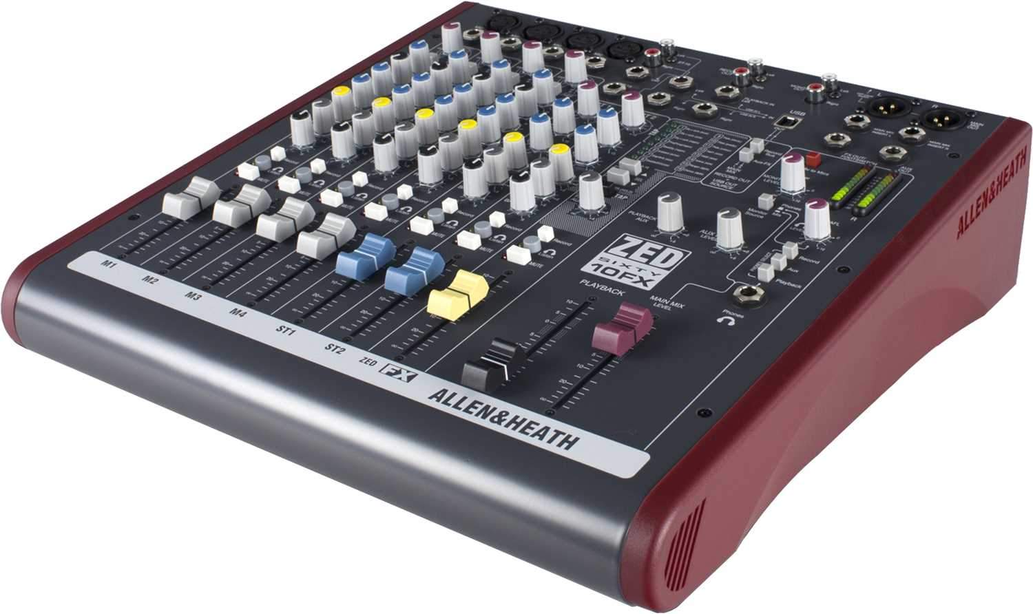Allen & Heath ZED60-10FX PA Mixer with 60mm Faders – Solotech