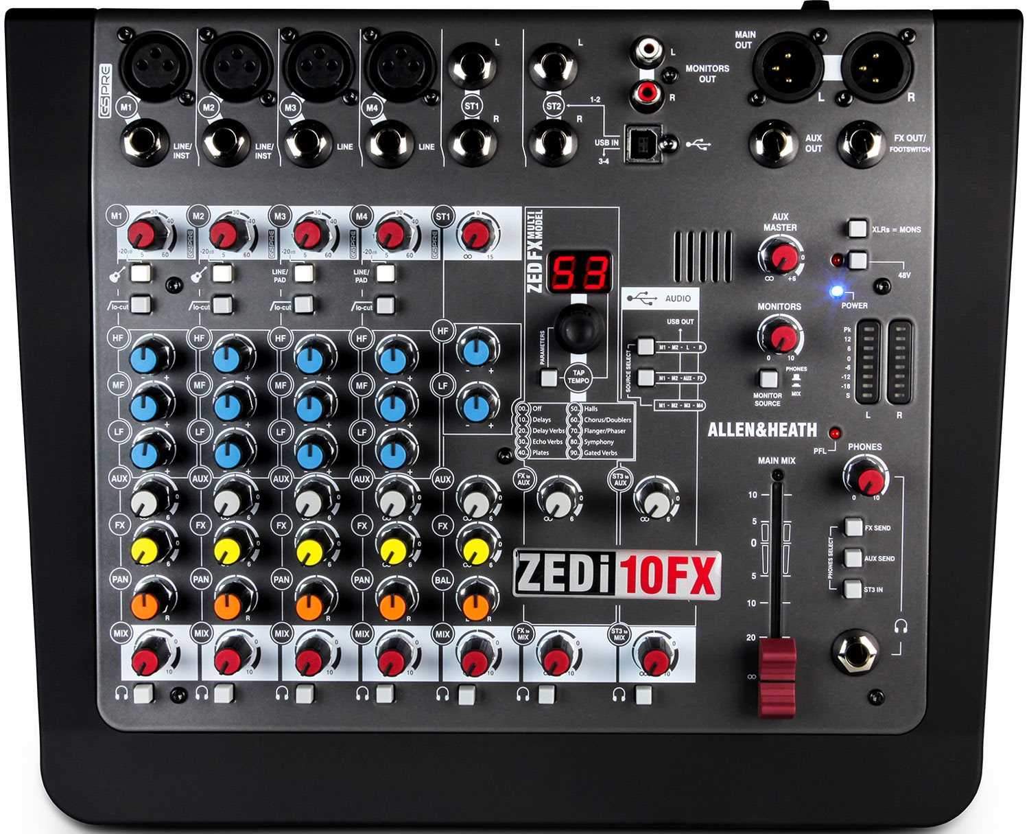 Allen & Heath ZEDI10FX 10-Channel Mixer – Solotech