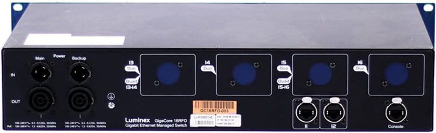 Luminex GC16RFO Network Switch - Solotech