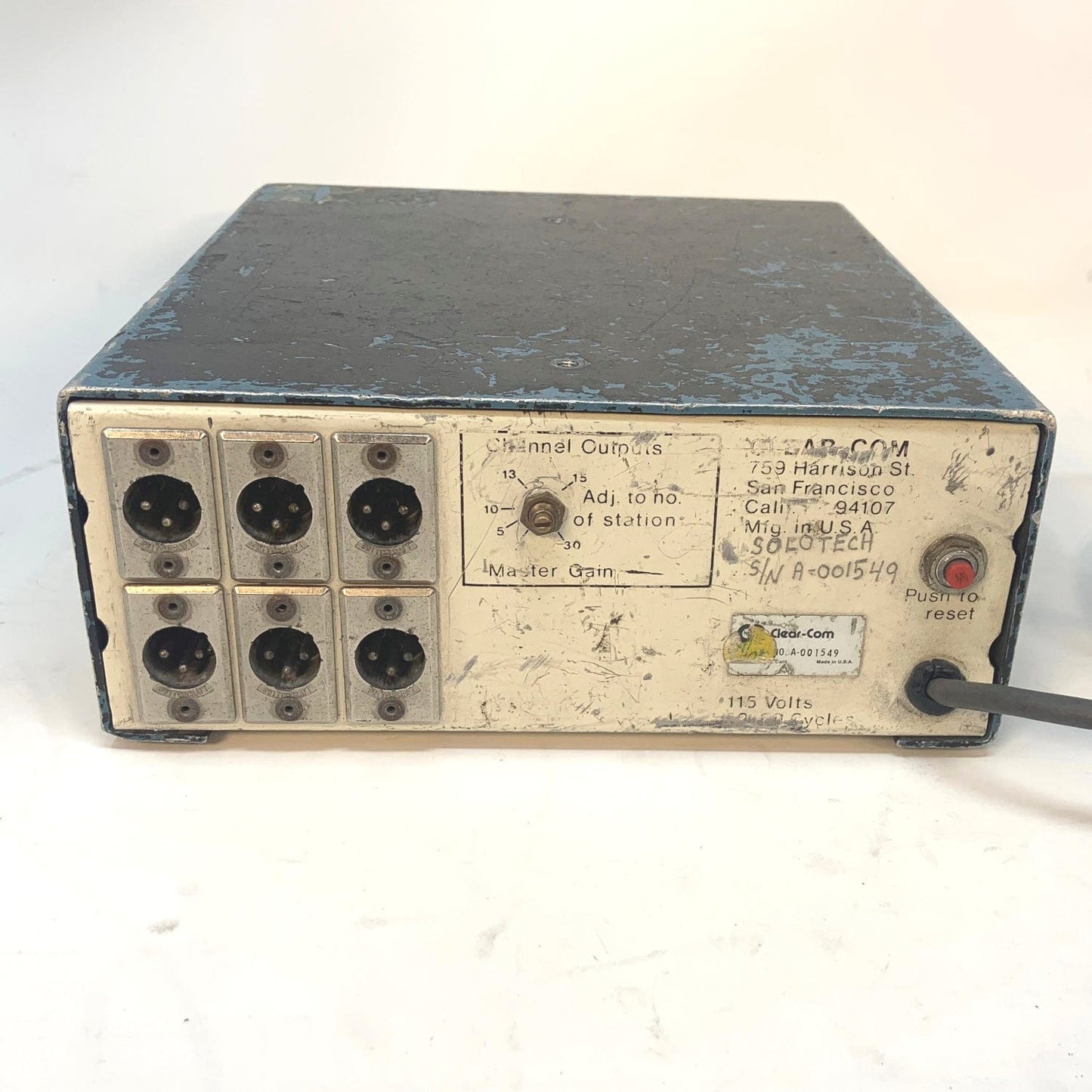 Clear-Com CS-100 Intercom Master 1-Channel - PSSL ProSound and Stage Lighting