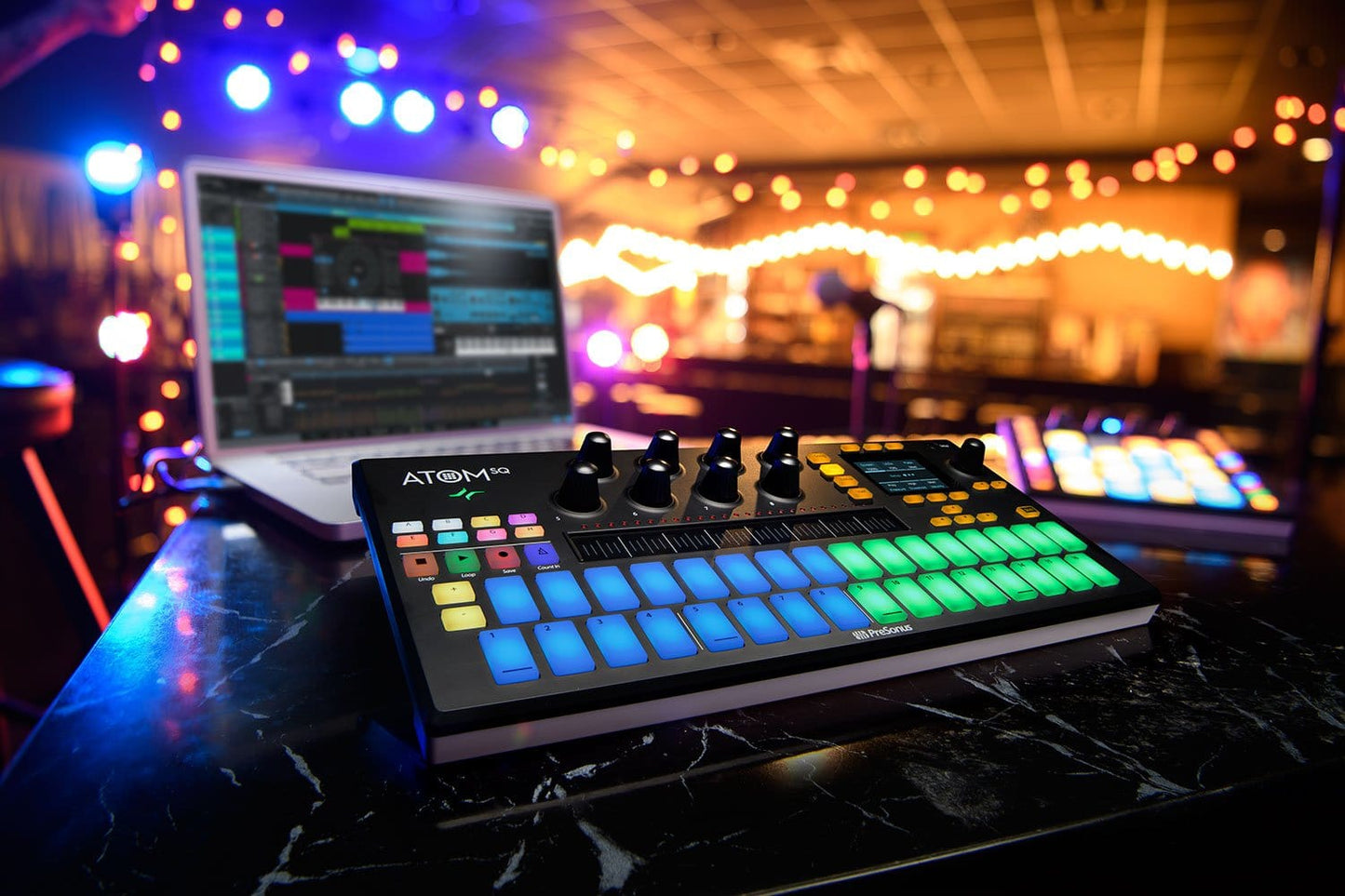 PreSonus Atom SQ MIDI Pad Production Controller - PSSL ProSound and Stage Lighting