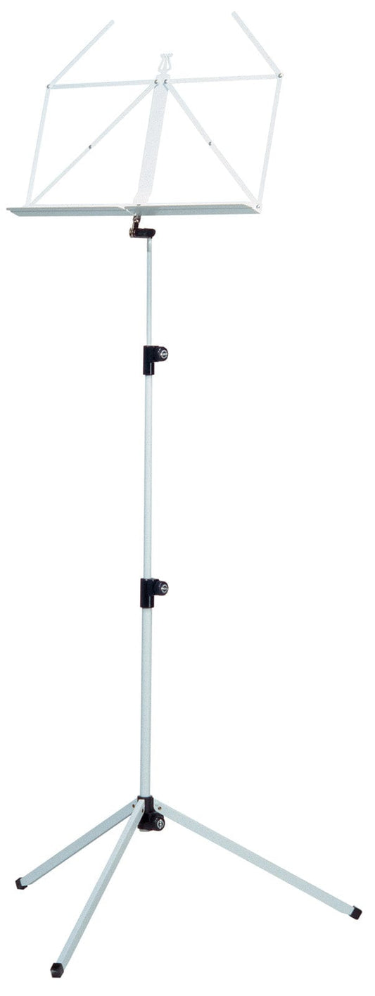 K&M 10010.000.57 Adjustable 3 Piece Music Stand - White - Solotech