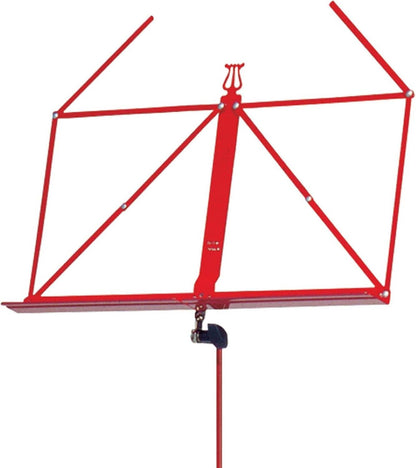 K&M 10010.000.59 Adjustable 3 Piece Music Stand - Red - PSSL ProSound and Stage Lighting