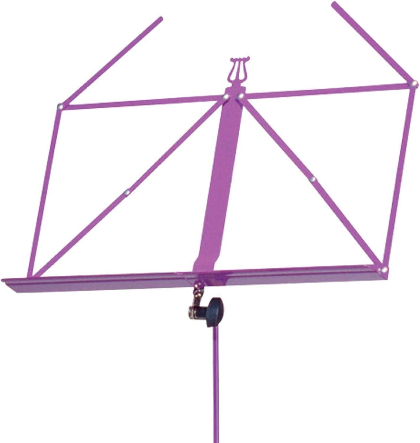 K&M 10010.000.65 Adjustable 3 Piece Music Stand - Lilac - PSSL ProSound and Stage Lighting