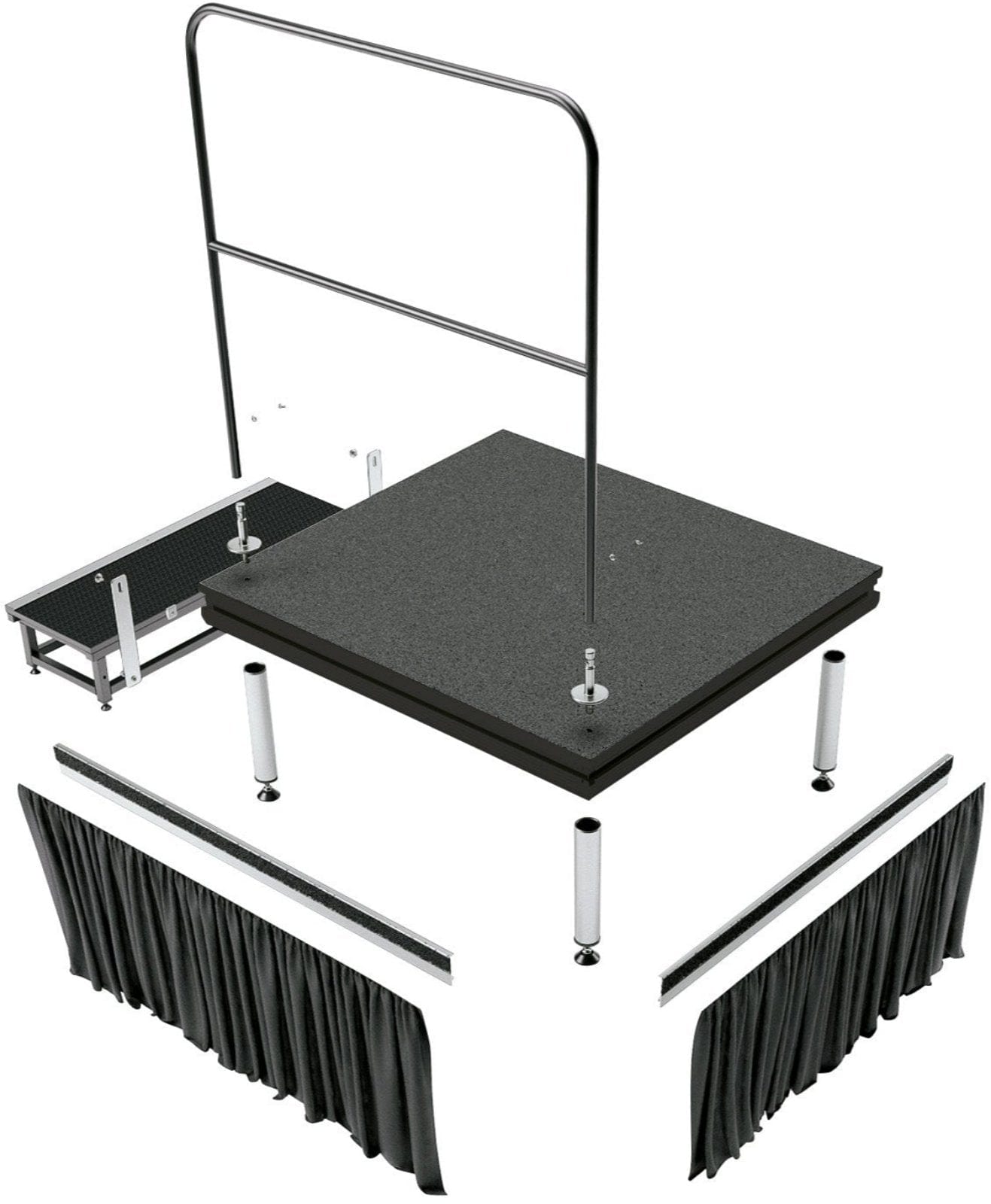 K&M 11990.000.55 Conductor Podium - Black - ProSound and Stage Lighting