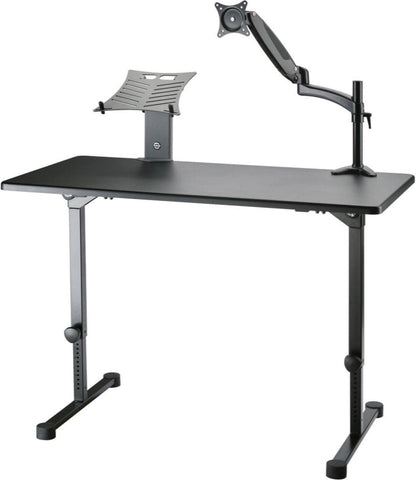 K&M 12170.000.55 DJ Desk - Black - PSSL ProSound and Stage Lighting