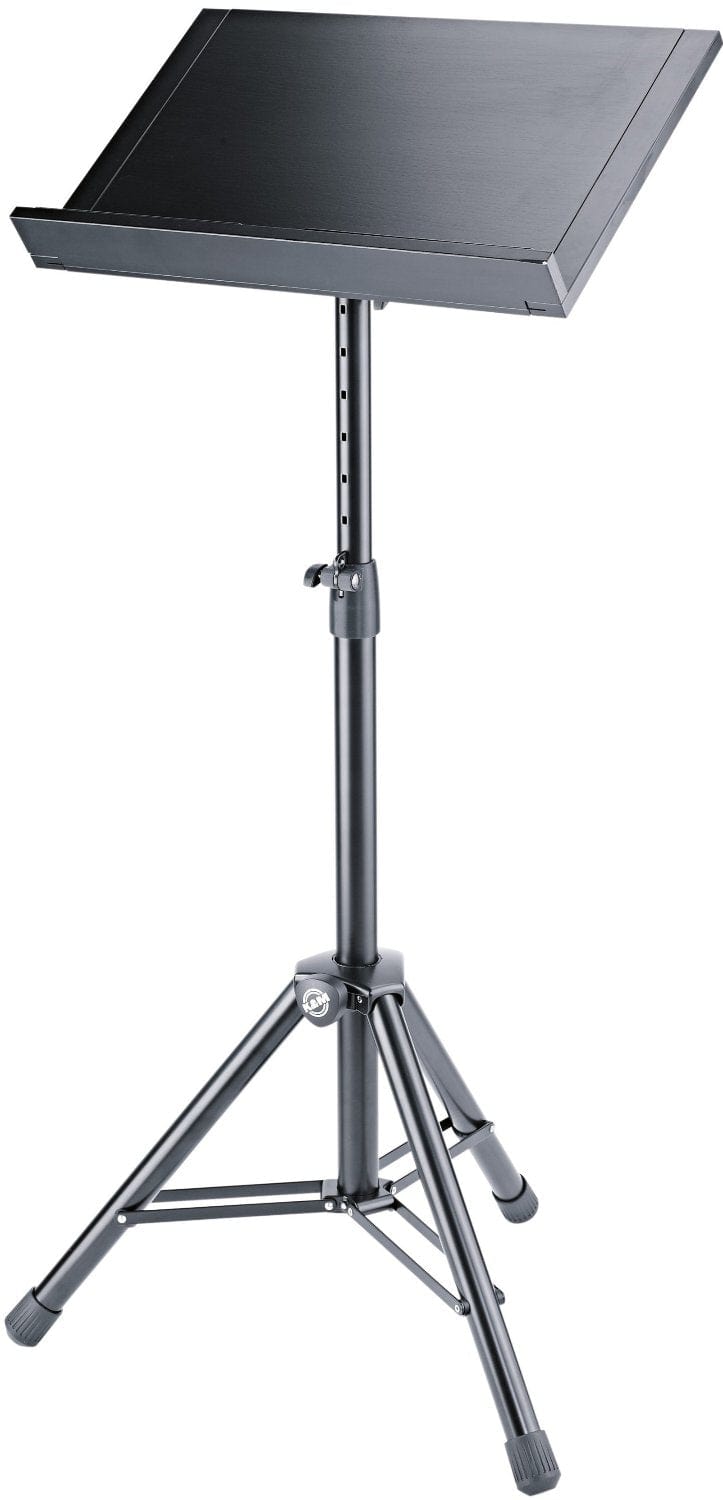 K&M 12338.000.55 Expandable Orchestra Conductor Stand Desk - Black - PSSL ProSound and Stage Lighting