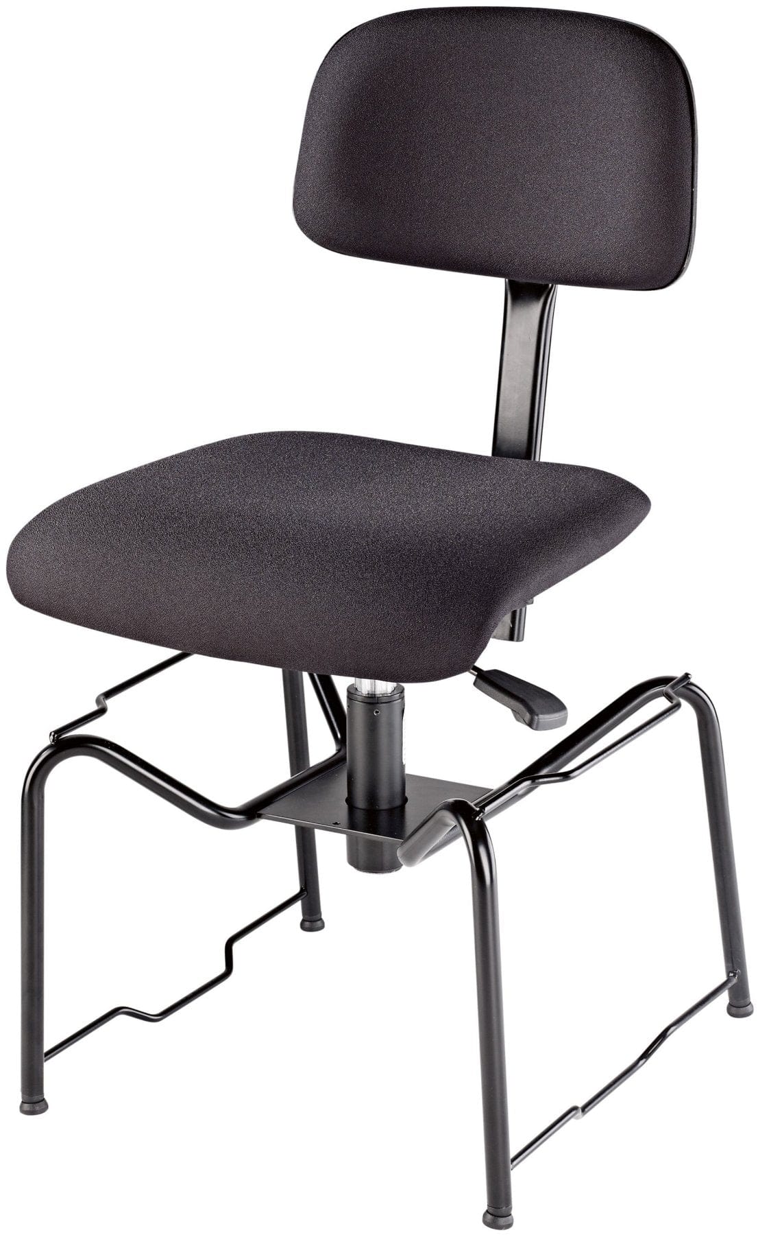 K&M 13440.000.55 Orchestra Chair with Upholstered Seat and Backrest - Black - ProSound and Stage Lighting