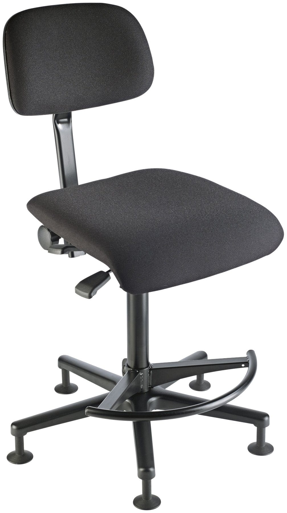 K&M 13480.019.55 Kettle Drum / Conductor Chair with Upholstered Seat and Backrest - Black - ProSound and Stage Lighting