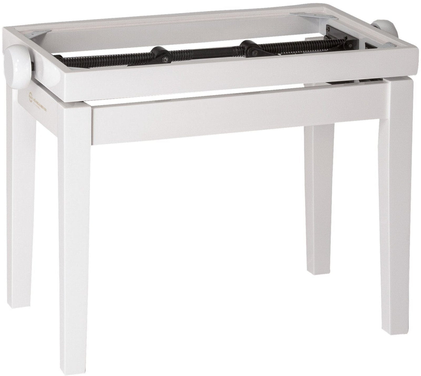 K&M 13711.000.23 Wooden Frame Piano Bench - White Gloss - PSSL ProSound and Stage Lighting