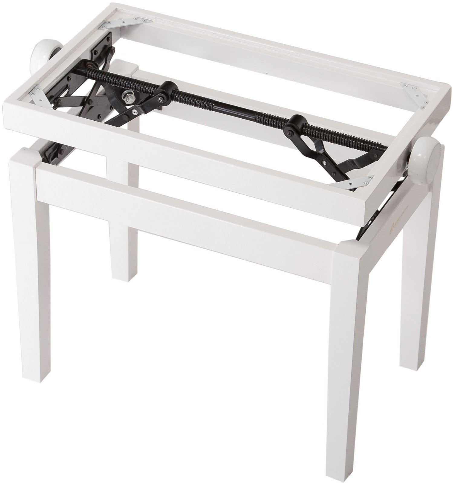 K&M 13711.000.23 Wooden Frame Piano Bench - White Gloss - PSSL ProSound and Stage Lighting