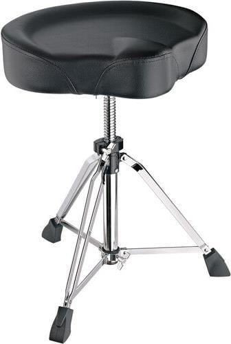 K&M 14038.000.02 Drum Throne with Spindle Lift - Black Leatherette - PSSL ProSound and Stage Lighting