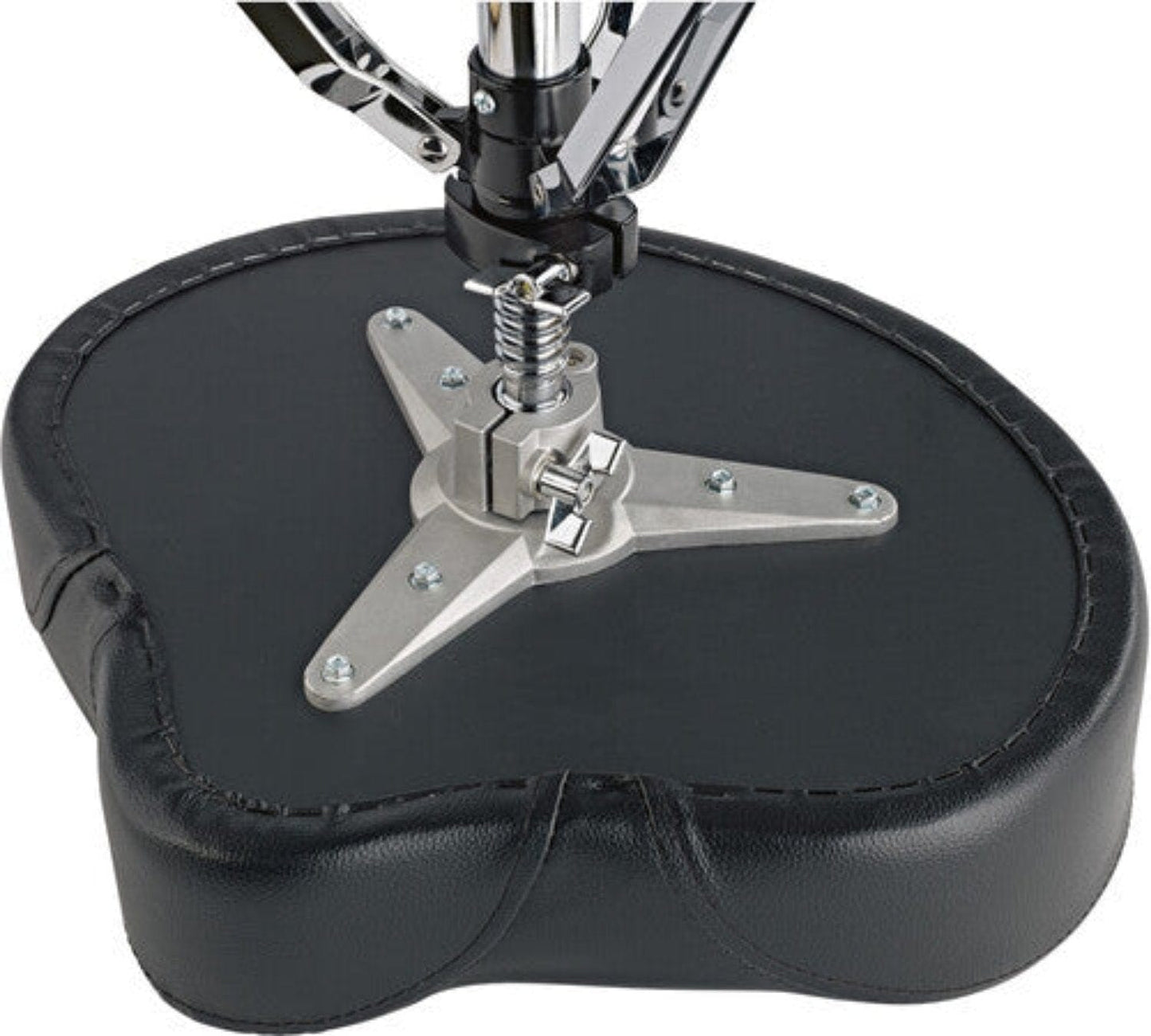 K&M 14038.000.02 Drum Throne with Spindle Lift - Black Leatherette - PSSL ProSound and Stage Lighting