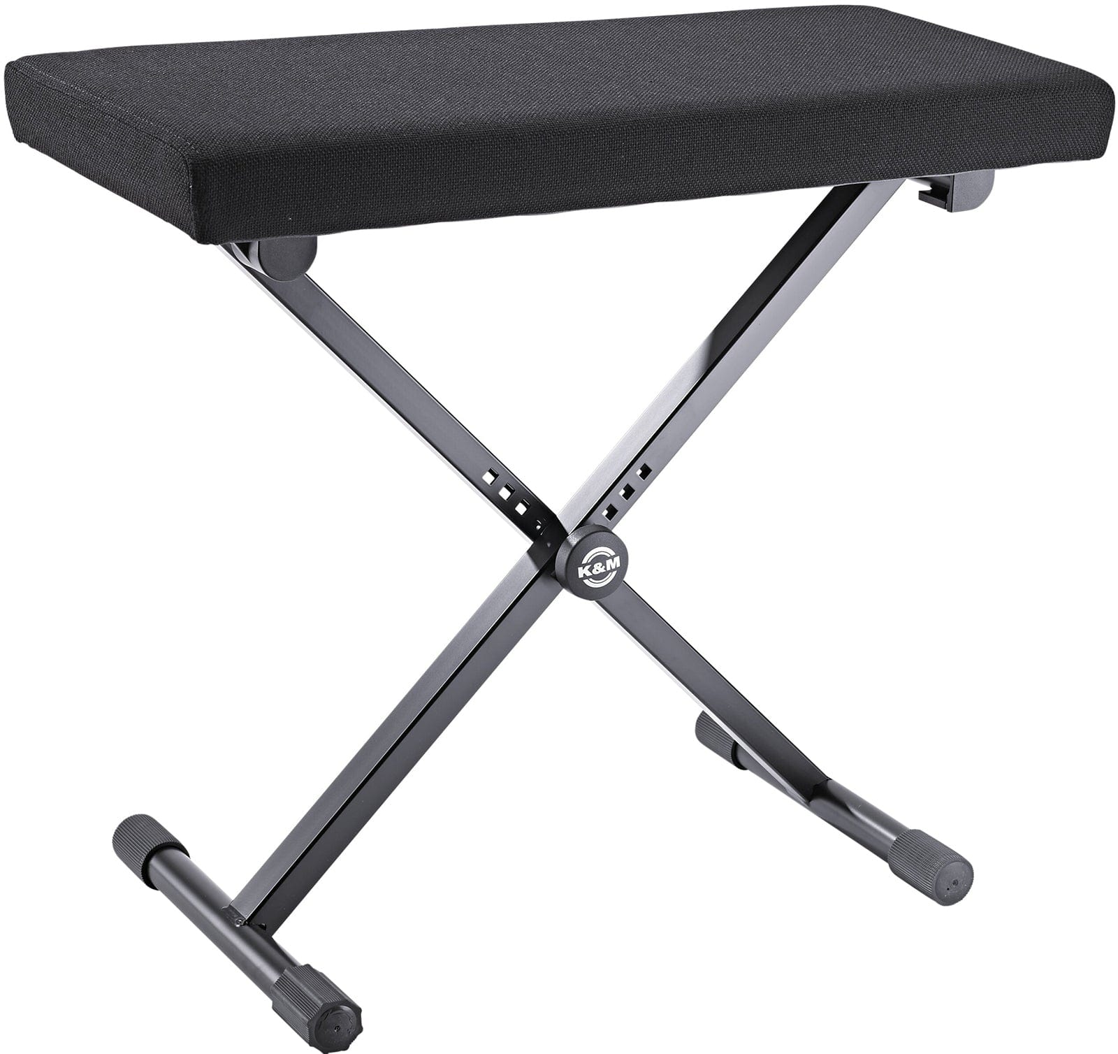 K&M 14076.000.55 Keyboard Bench - Black Fabric - PSSL ProSound and Stage Lighting