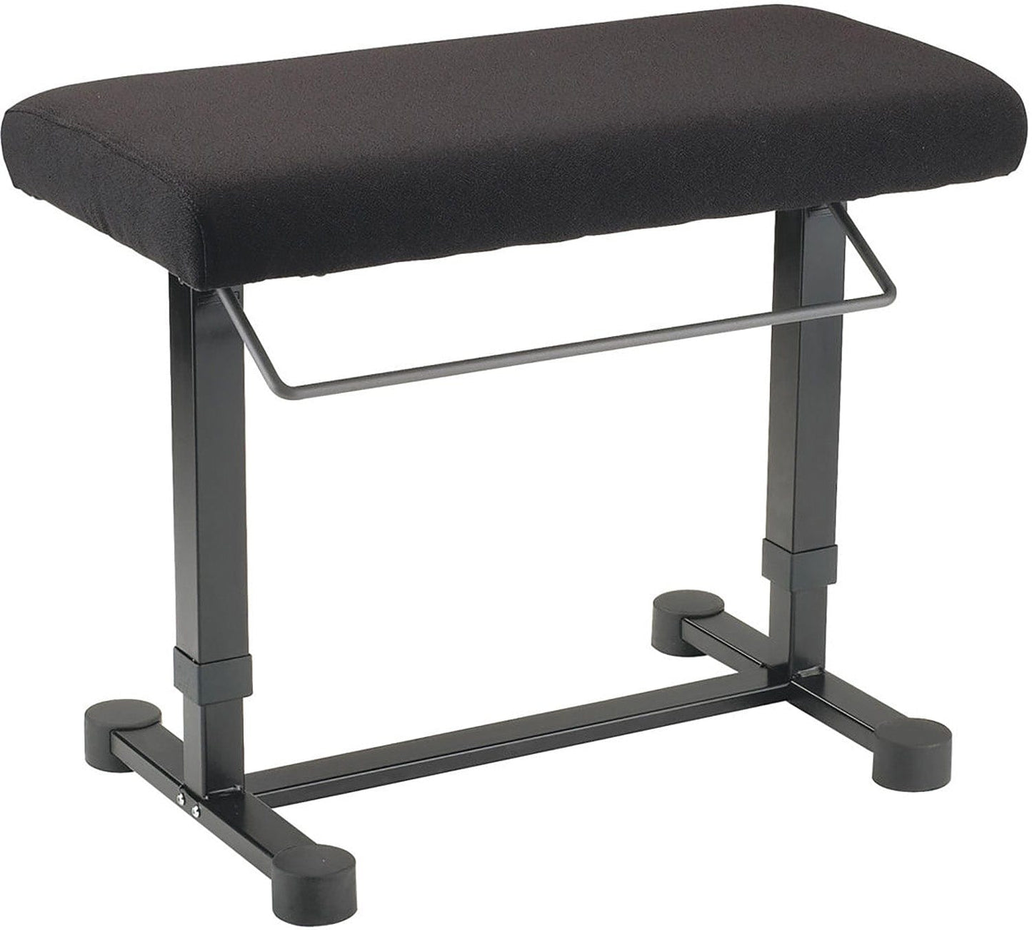 K&M 14081.000.55 Pneumatic Uplift Piano Bench - Black Fabric - PSSL ProSound and Stage Lighting