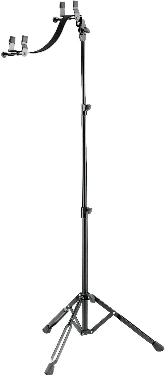 K&M 14761.000.55 Acoustic Guitar Performer Stand - Black - PSSL ProSound and Stage Lighting