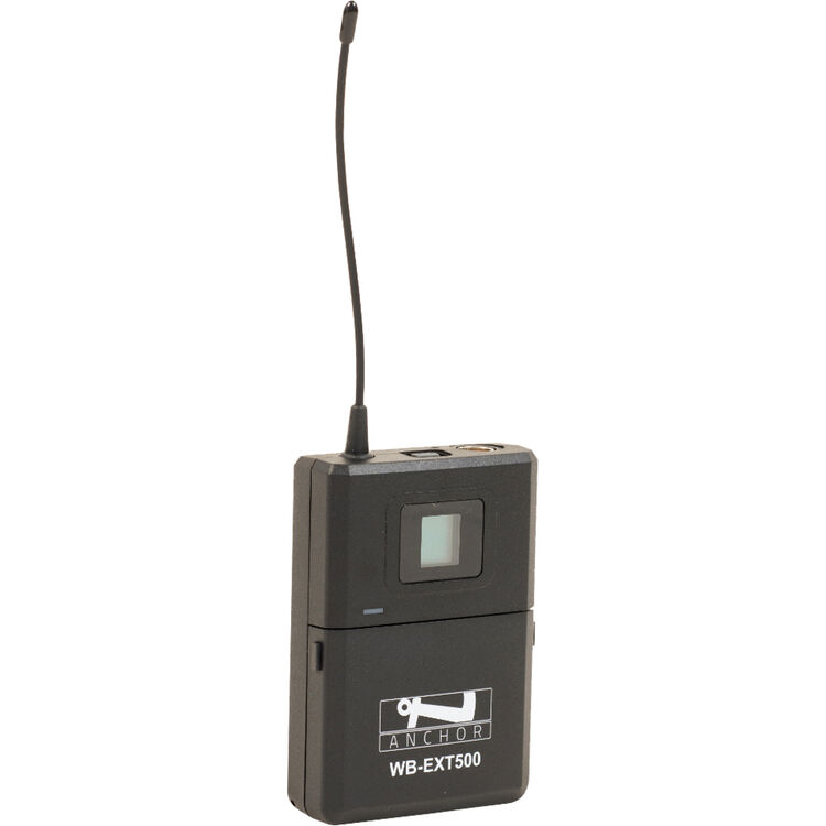 Anchor Audio WB-EXT500 Anchor UHF-EXT500 wireless belt pack transmitter (EXT 540 - 570 MHz, TA4F connector)