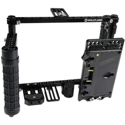 Hollyland HL-Monitor Cage Hollyland Monitor Cage with Rubber Handgrips for 5 to 9'' Monitors(Gold Mount)