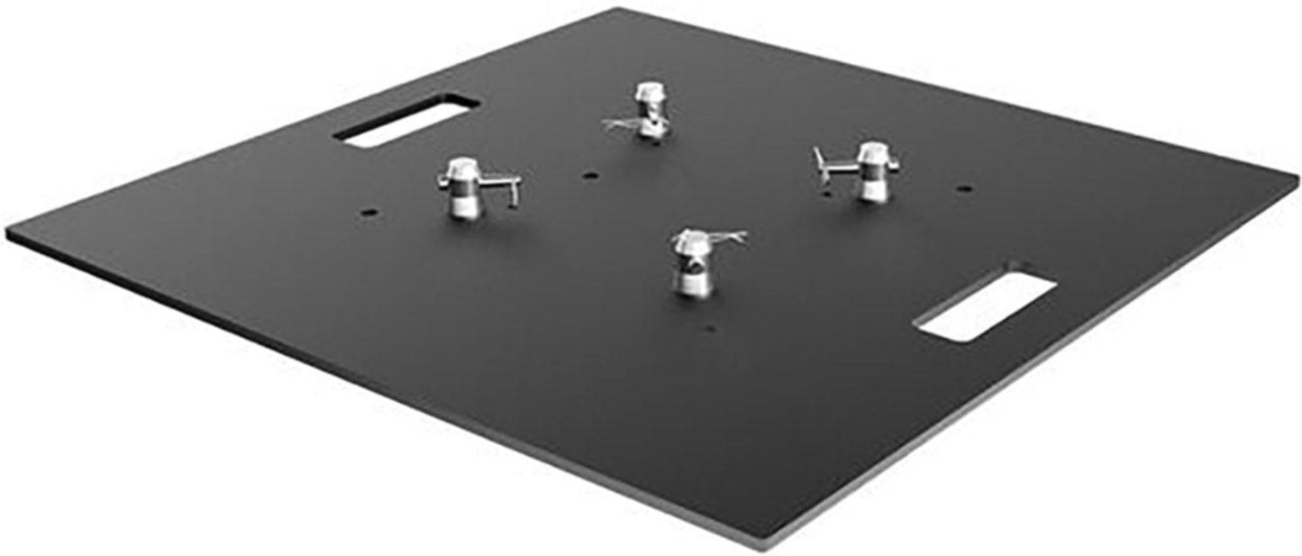 Global Truss BASEPLATE-30X30-BLK-MTE Base Plate 30X30 for F24-F32-F33-F34-F44P Square Truss BLK/MTE - PSSL ProSound and Stage Lighting