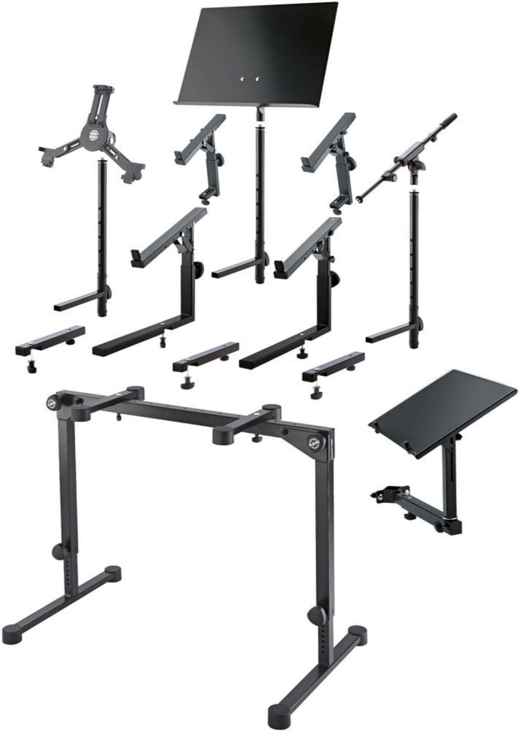 K&M 18820.019.55 Omega Pro Table-Style Keyboard Stand - Black