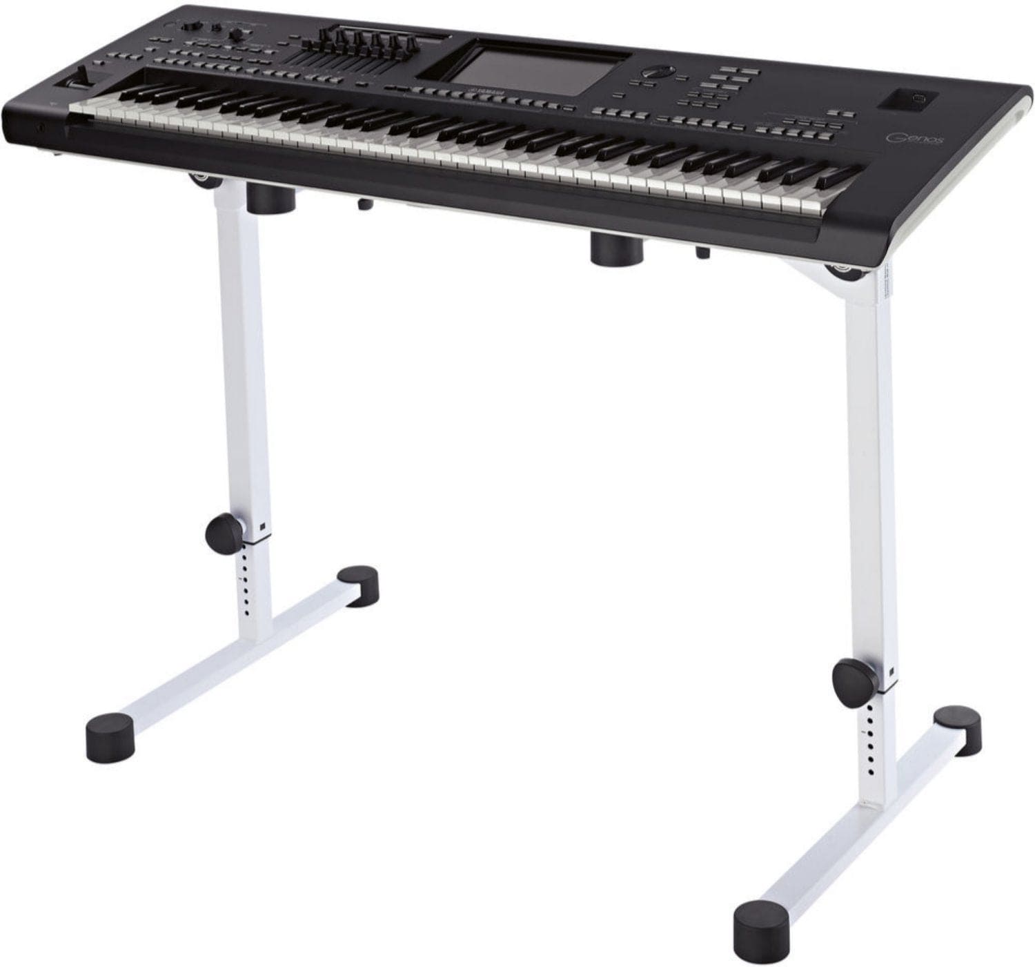 K&M 18820.019.76 Omega Pro Table-Style Keyboard Stand - Pure White - PSSL ProSound and Stage Lighting