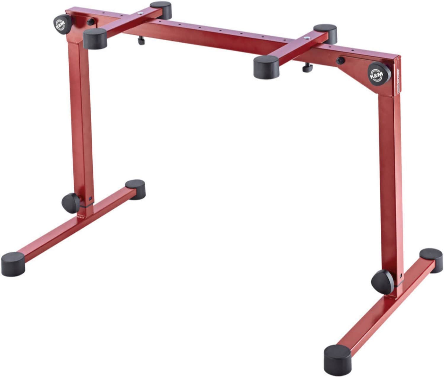 K&M 18820.019.91 Omega Pro Table-Style Keyboard Stand - Ruby Red - PSSL ProSound and Stage Lighting