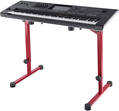 K&M 18820.019.91 Omega Pro Table-Style Keyboard Stand - Ruby Red - PSSL ProSound and Stage Lighting