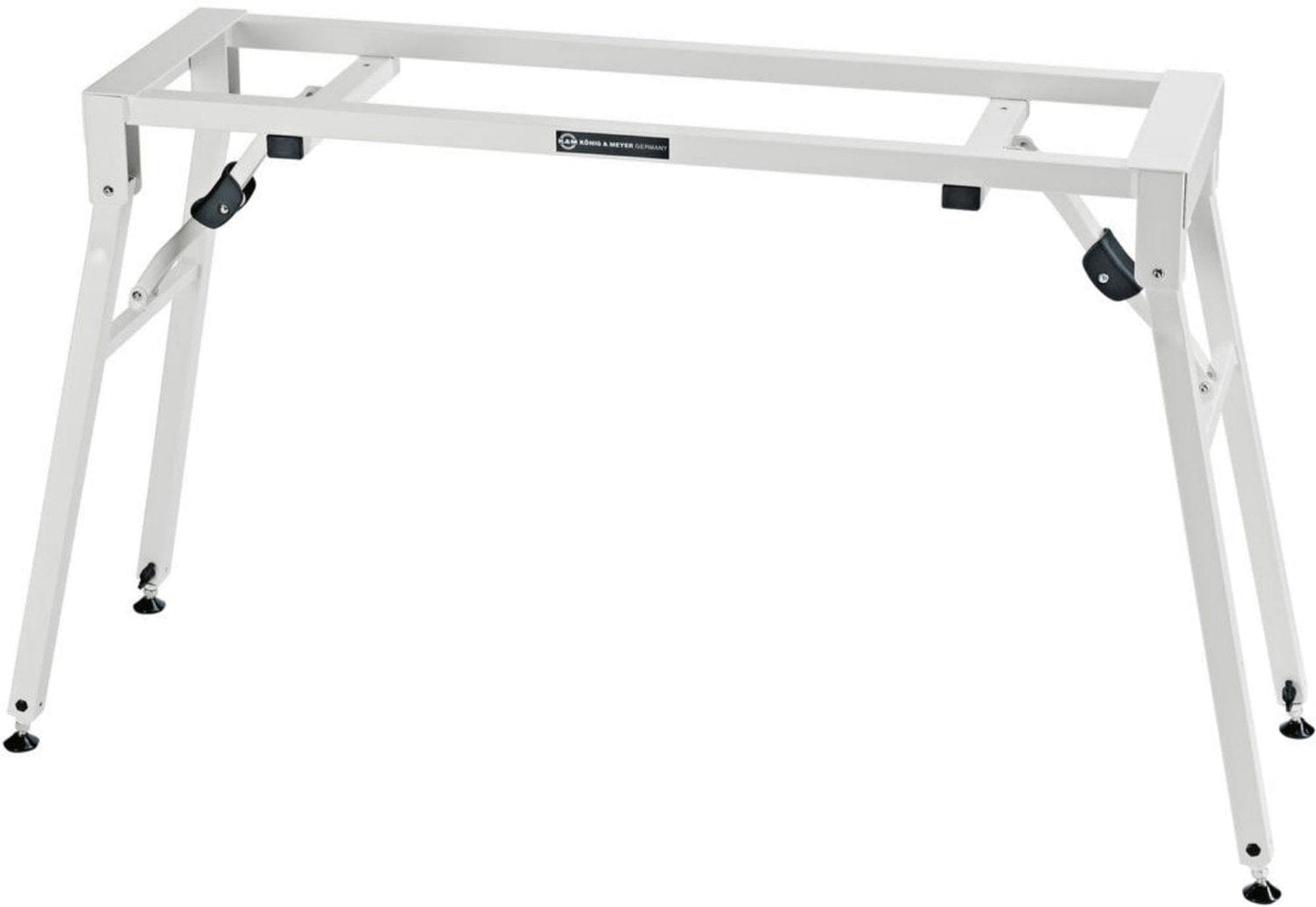 K&M 18953.017.76 Table-Style Stage Piano Stand - Pure White - PSSL ProSound and Stage Lighting