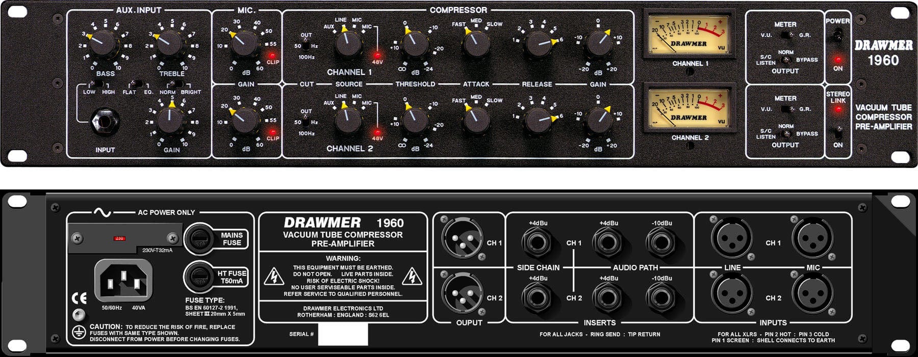 Drawmer 1960 2 Channel Tube Compressor - PSSL ProSound and Stage Lighting