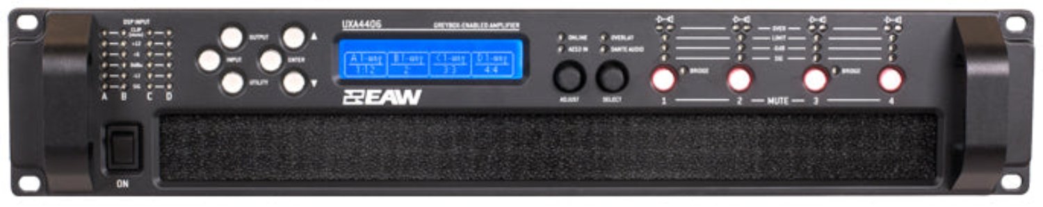 EAW 2050000 UXA4406 1500-Watt per Channel 4-Channel Professional Amplifier - PSSL ProSound and Stage Lighting