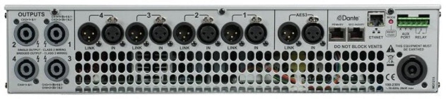 EAW 2050000 UXA4406 1500-Watt per Channel 4-Channel Professional Amplifier - PSSL ProSound and Stage Lighting